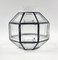 Mid-Century Octagonal Iron & Glass Ceiling Lamp from Limburg, Germany, 1960s, Image 12