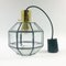 Mid-Century Octagonal Iron & Glass Ceiling Lamp from Limburg, Germany, 1960s 10