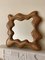 Plywood Wavy Wall Mirror from Somerset UK, 1980s, Image 1