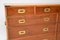 Vintage Yew Wood Military Campaign Sideboard / Chest of Drawers, 1950s 3