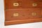 Vintage Yew Wood Military Campaign Sideboard / Chest of Drawers, 1950s 5