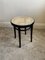 Ebonised Bentwood Stool with Cane Seat from Thonet, 1960s, Image 6