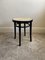 Ebonised Bentwood Stool with Cane Seat from Thonet, 1960s, Image 2