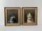 Cat Portraits, 1800s, Oil on Canvas Paintings, Framed, Set of 2 4
