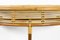Wall Console Table in Rattan, 1960s 3