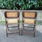 Cane Folding Chairs, 1970s, Set of 2 2