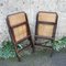 Cane Folding Chairs, 1970s, Set of 2 11