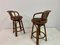 Bamboo and Wicker Bar Stools, 1970s, Set of 2, Image 10