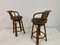 Tabourets de Bar en Bambou et Osier, 1970s, Set de 2 10