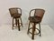 Bamboo and Wicker Bar Stools, 1970s, Set of 2 4