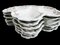 Antique French White Porcelain Oyster Plates, Limoges, France, 1930s, Set of 6 6