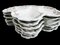 Platos franceses antiguos de porcelana blanca, Limoges, France, años 30. Juego de 6, Imagen 6