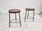 Metal Stools by Pierre Jeanneret, Set of 2 1