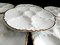 Vintage Belgian White Oyster Plates in Porcelain, 1940s, Set of 6 5