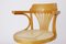 Beige Viennese Braid Swivel Chair from Thonet 4