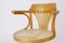 Beige Viennese Braid Swivel Chair from Thonet, Image 4