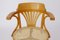 Beige Viennese Braid Swivel Chair from Thonet, Image 5