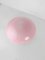 Lampada da soffitto in vetro di Murano rosa di Vetri, anni '60, Immagine 4