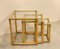 Triptych Bamboo Nesting Tables, 1970s, Set of 3 10