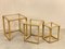 Triptych Bamboo Nesting Tables, 1970s, Set of 3 2