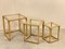 Triptych Bamboo Nesting Tables, 1970s, Set of 3, Image 2