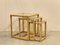 Triptych Bamboo Nesting Tables, 1970s, Set of 3, Image 1