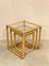 Triptych Bamboo Nesting Tables, 1970s, Set of 3 6