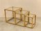 Triptych Bamboo Nesting Tables, 1970s, Set of 3 3