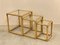 Triptych Bamboo Nesting Tables, 1970s, Set of 3, Image 3