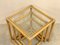 Triptych Bamboo Nesting Tables, 1970s, Set of 3 7