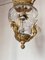 Lanterna Impero in vetro intagliato e bronzo dorato, fine XIX secolo, Immagine 3