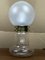 Mid-Century Art Deco Style Mushroom Table Lamp in Swirl Glass and Brass, Image 8