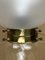 Mid-Century Art Deco Pilz Tischlampe aus Wirbelglas und Messing 11
