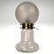 Mid-Century Art Deco Pilz Tischlampe aus Wirbelglas und Messing 13