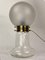 Mid-Century Art Deco Style Mushroom Table Lamp in Swirl Glass and Brass, Image 4