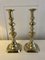 Victorian Brass Candleholders, 1860s, Set of 2 1