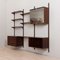 Rosewood 3-Bay Wall Unit by Poul Cadovius for Cado, Denmark, 1960s 4
