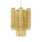 Brown Glass Suspension Lamp, 1990s 2