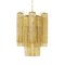 Brown Glass Suspension Lamp, 1990s, Image 2