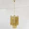 Brown Glass Suspension Lamp, 1990s 4