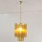 Brown Glass Suspension Lamp, 1990s, Image 3