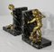 Regule and Marble Bookends, Late 19th Century, Set of 2 3