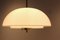 Mushroom Pendant Light in Opal Glass and Brass from Glashütte Limburg, Image 8