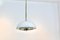 Mushroom Pendant Light in Opal Glass and Brass from Glashütte Limburg 1