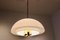 Mushroom Pendant Light in Opal Glass and Brass from Glashütte Limburg 10