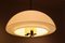 Mushroom Pendant Light in Opal Glass and Brass from Glashütte Limburg, Image 4