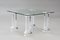 Italian Acrylic Glass & Glass Side Table, Image 1