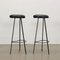 Faux Leather Stools, Italy, 1960s, Set of 2 8