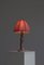 Swedish Grace Porcelain Table Lamp with Foliage Decor by Louise Adelborg, 1920s 3