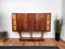 Italian Art Deco Style Turning Door Dry Bar Cabinet in Burl Walnut, 1960s 9